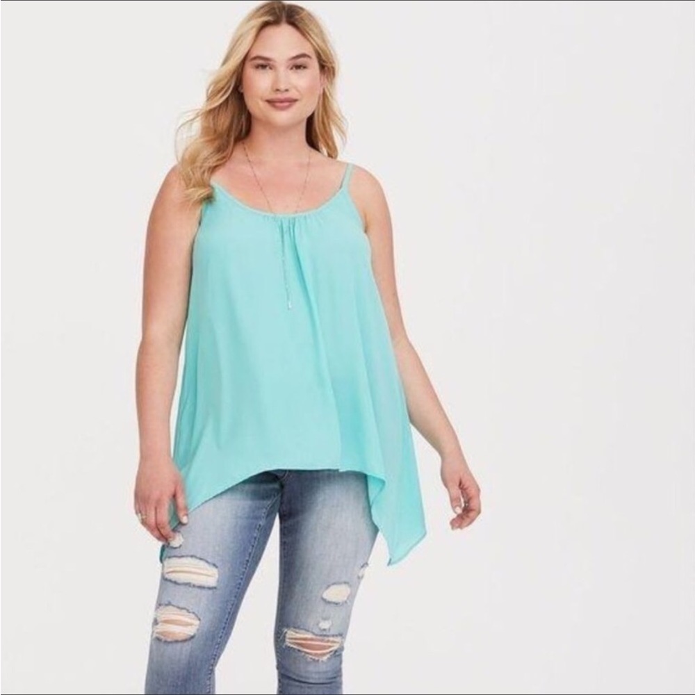 Torrid Georgette Sharkbite Swing Cami 1X